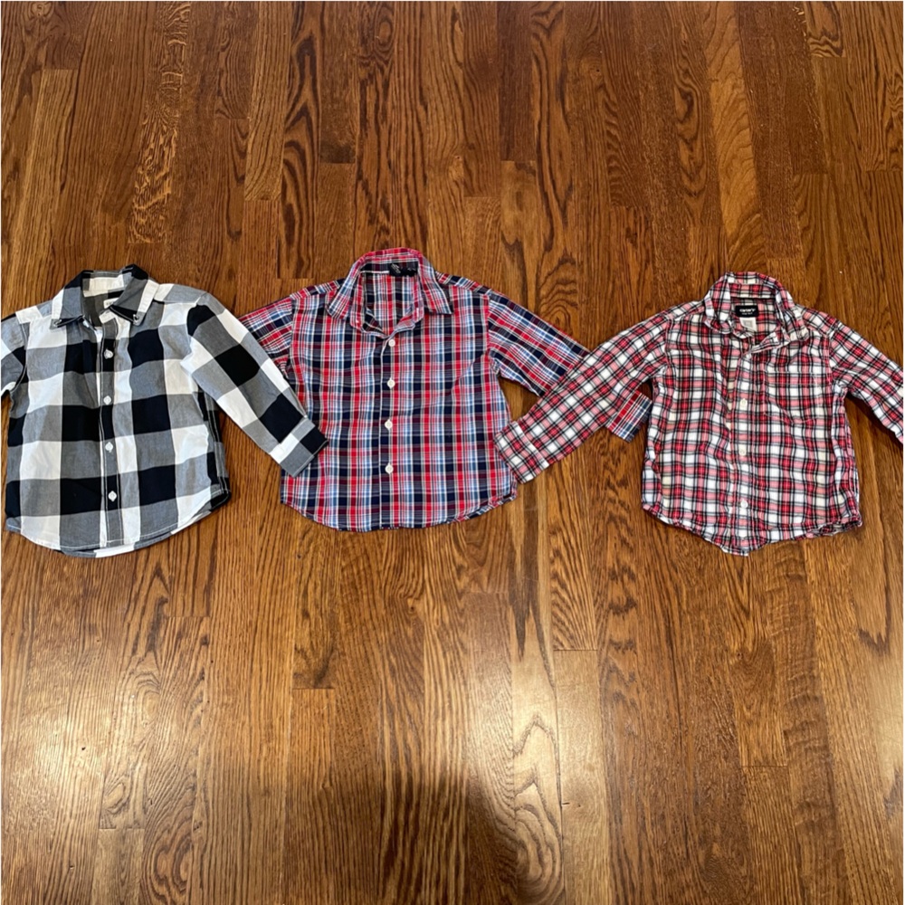 2T button-up shirt bundle